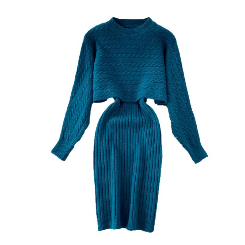 Women's Knit Set with Ribbed Structure Mune Fashion