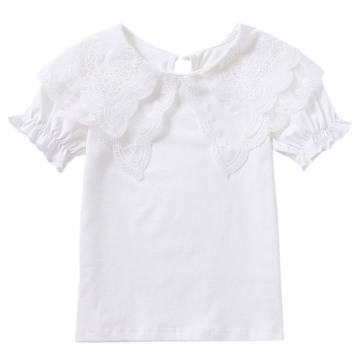 Girls blouse with elegant ruffle details Mune Fashion