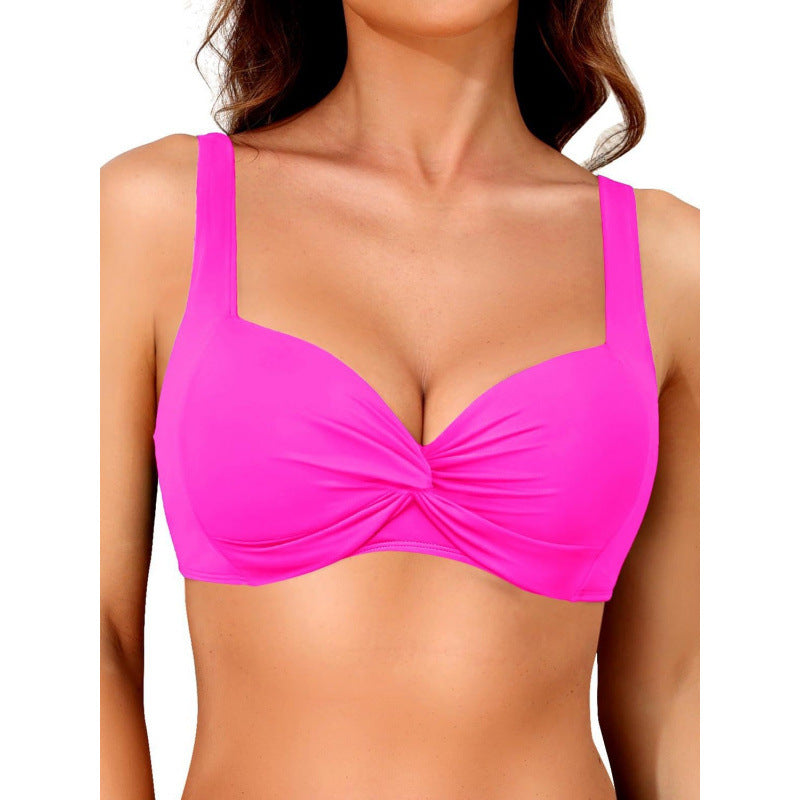 Women's Sporty Bikini Top with Twisted Design Mune Fashion