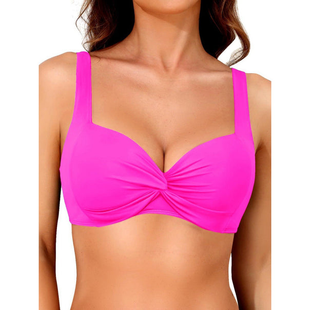 Women's Sporty Bikini Top with Twisted Design Mune Fashion