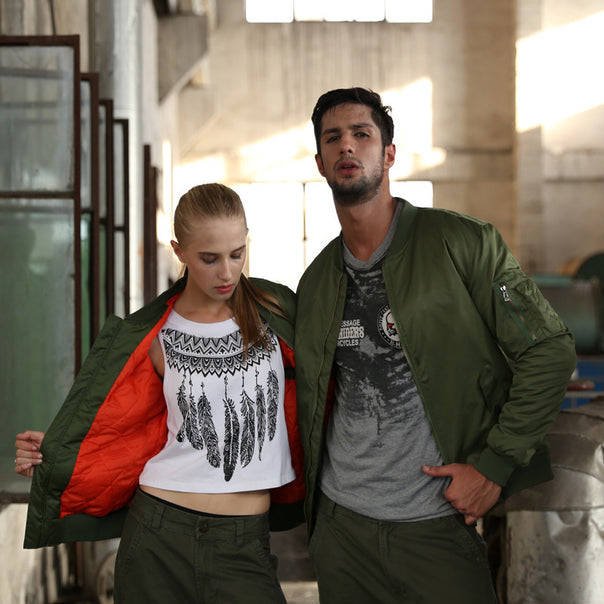 Men's nylon bomber jacket with subtle shine, padded thermal lining and utility arm pocket Mune Fashion