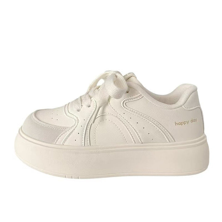 Women Elegant Platform Sneaker with Textured Upper Material Mune Fashion