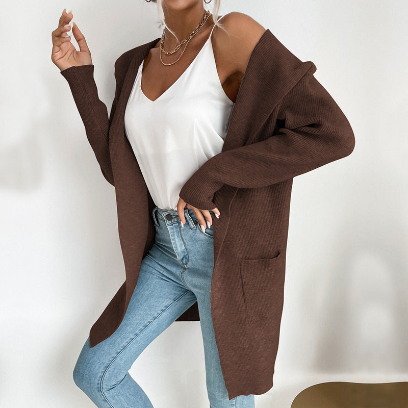 Women Casual Knit Coat Mune Fashion