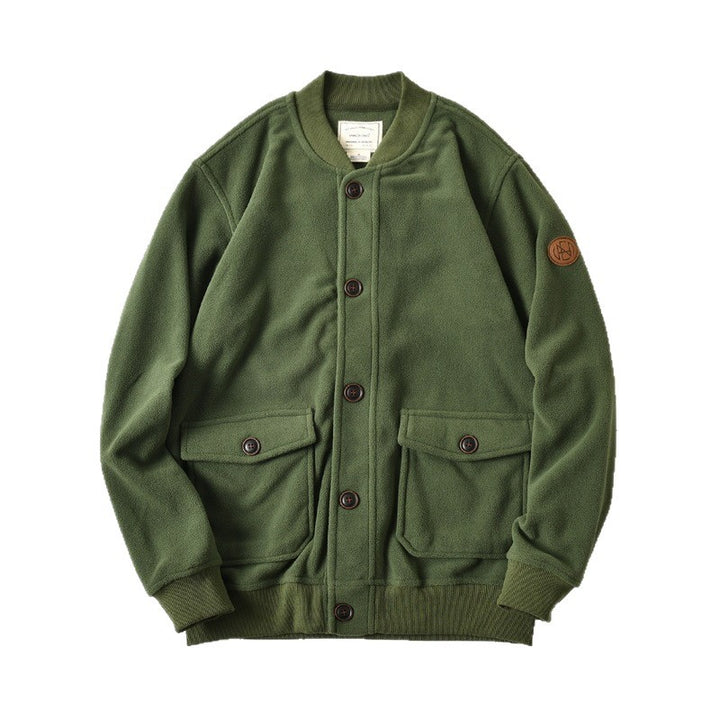Men's fleece jacket with practical pockets Mune Fashion