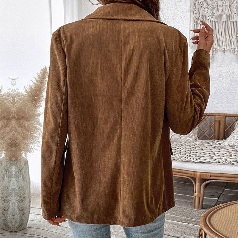 Ladies Elegant Cord Blazer Mune Fashion