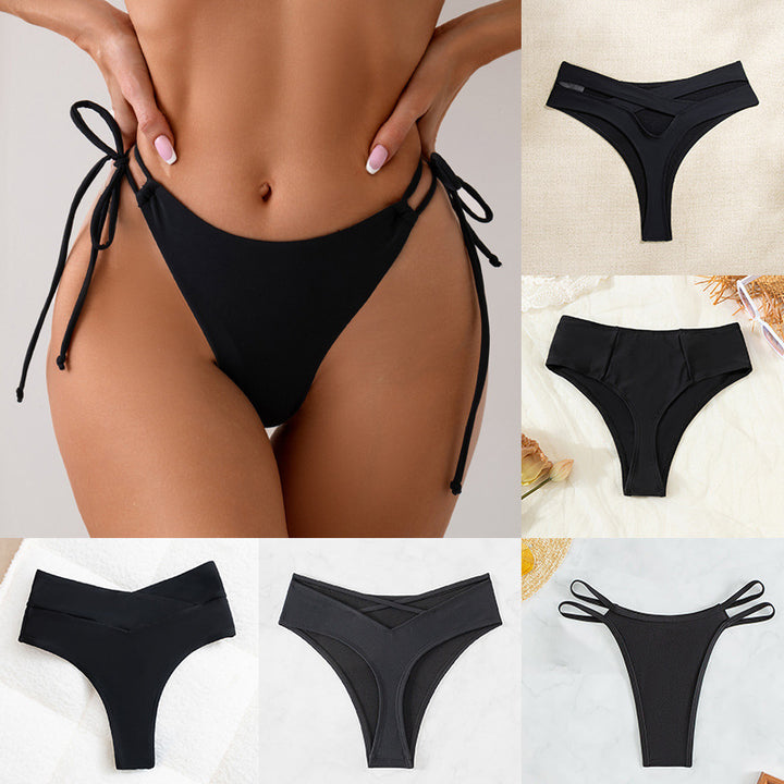 Women's High-Waisted Swim Shorts with Ruching Mune Fashion