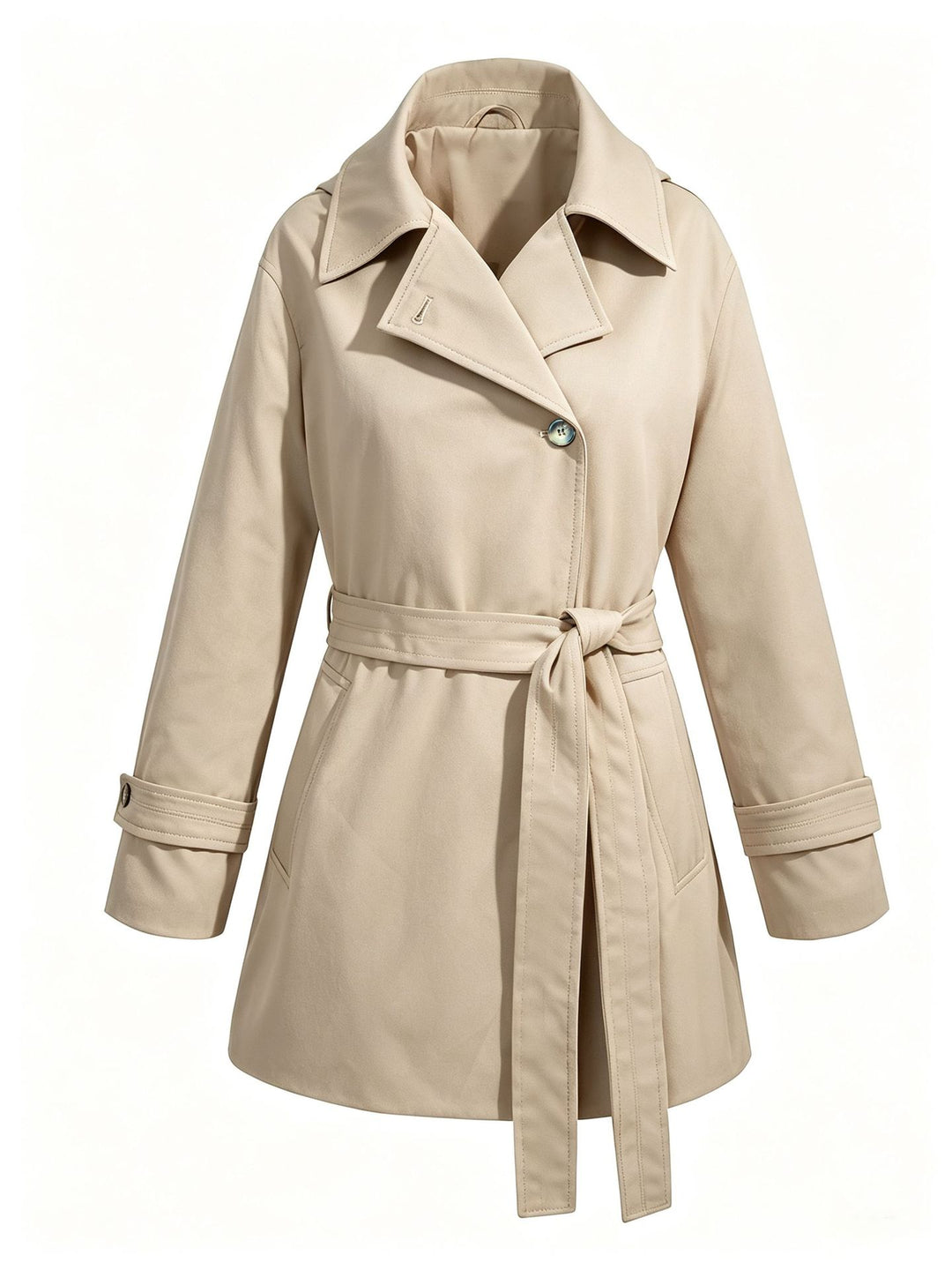 Women Elegant and Timeless Trench Coat Mune Fashion