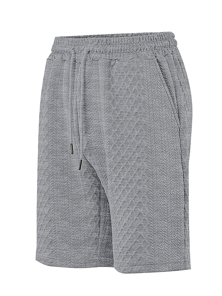 Men's structured lounge shorts with elastic waistband drawstring and side pockets Mune Fashion