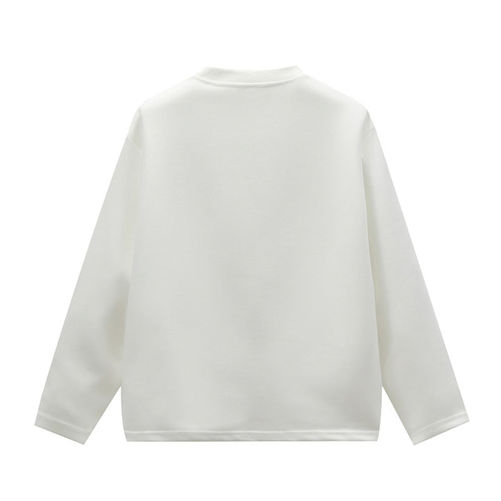 Unisex Oversize Round Neck Sweatshirt with Raglan Seams and Fine Texture Mune Fashion