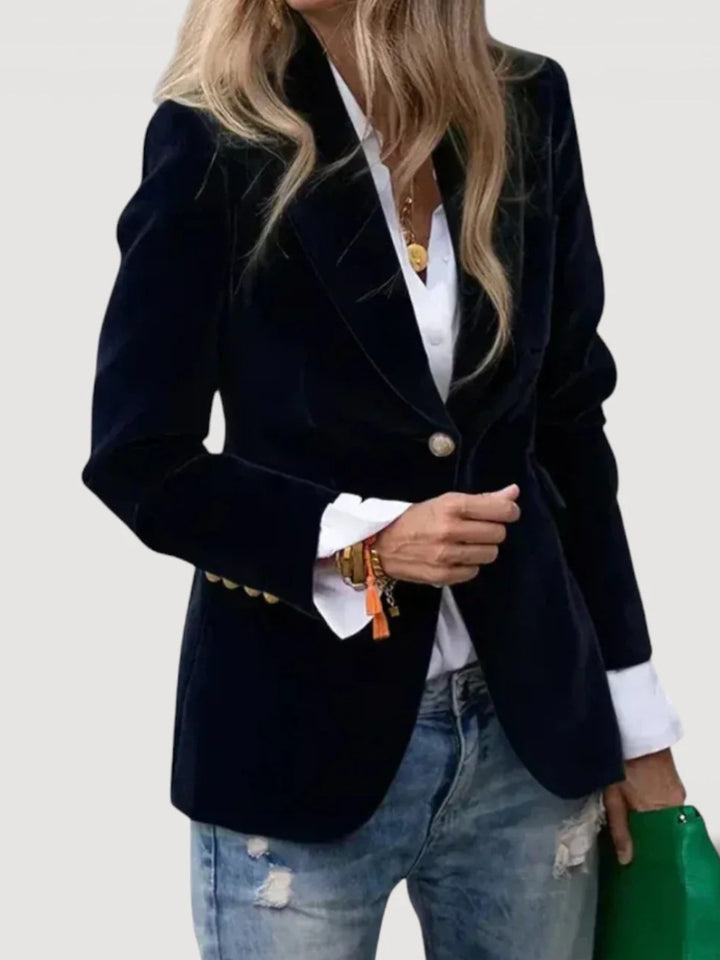 Women's Elegant Velvet Blazer