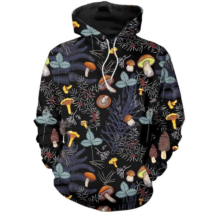Unisex Hoodie with Creative Mushroom Design Mune Fashion