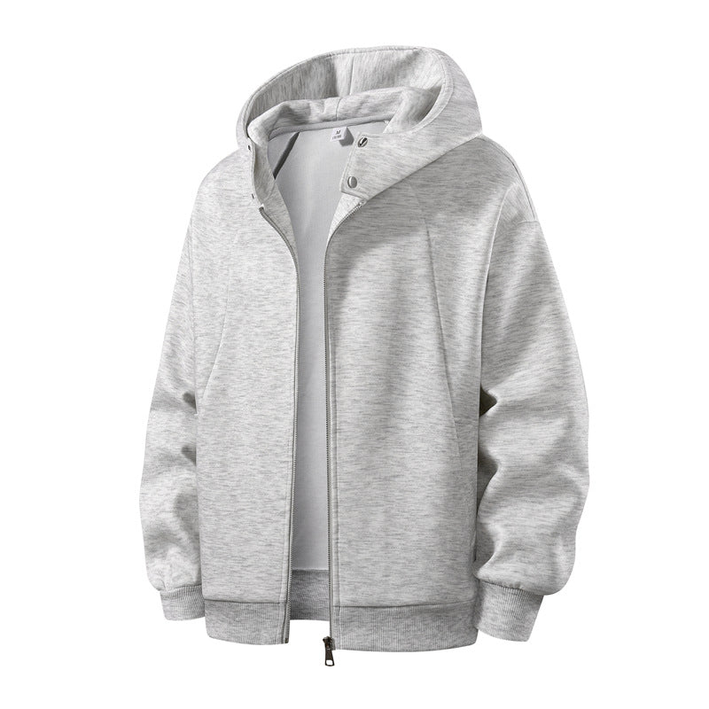Men's sporty hoodie with full zip
