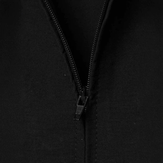 Women's Lightweight Oversized Bomber Style Windbreaker with High Standing Collar and Drawstring Mune Fashion