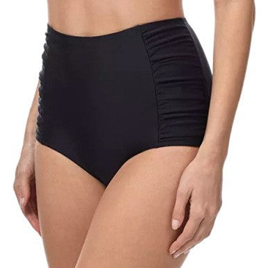 Women's High-Waisted Swim Shorts with Ruching Mune Fashion