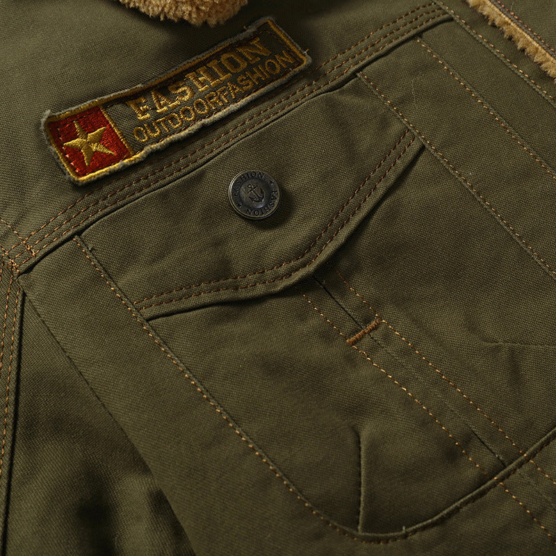Men's winter jacket with fleece lining Mune Fashion