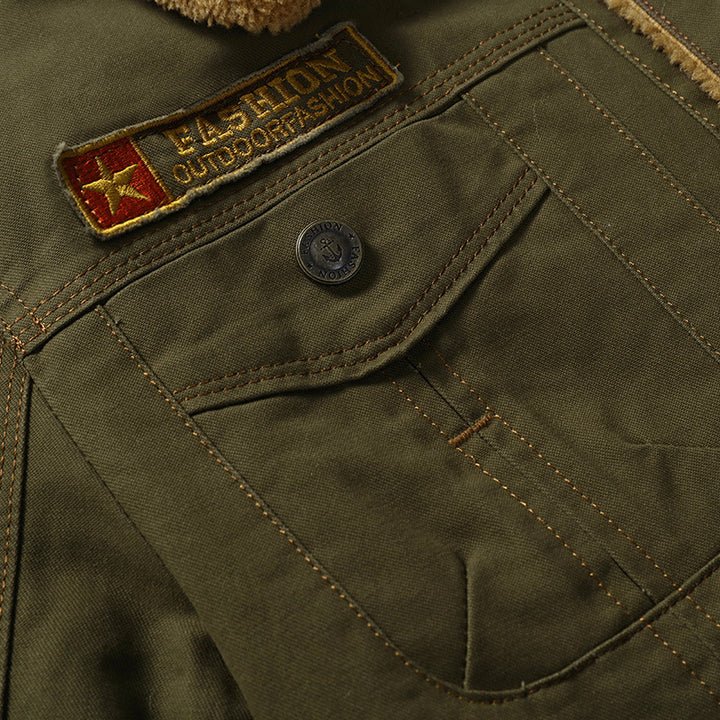 Men's winter jacket with fleece lining Mune Fashion