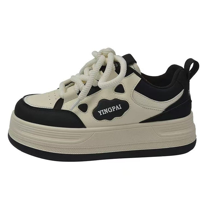 Women's lace-up sneakers with modern design elements and cushioning sole Mune Fashion