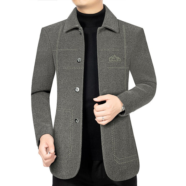 Men's lightweight unlined city coat in shirt jacket style with minimalist button placket Mune Fashion