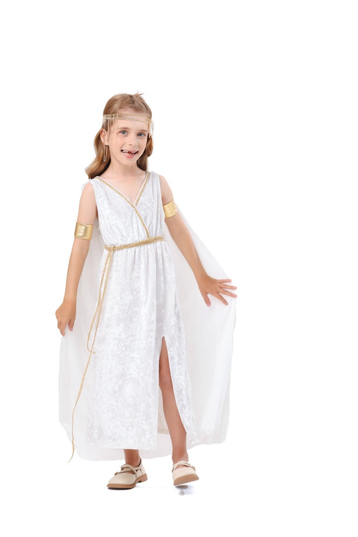 Ladies mythological costume dress with flowing cape Mune Fashion