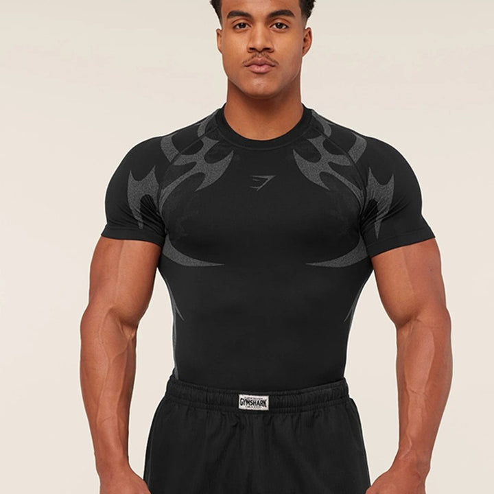 Men's seamless shaping functional shirt with compression effect and ergonomic muscle zones Mune Fashion
