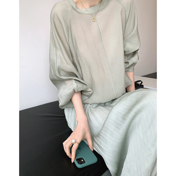 Women's elegant and airy blouse with balloon sleeves Drune