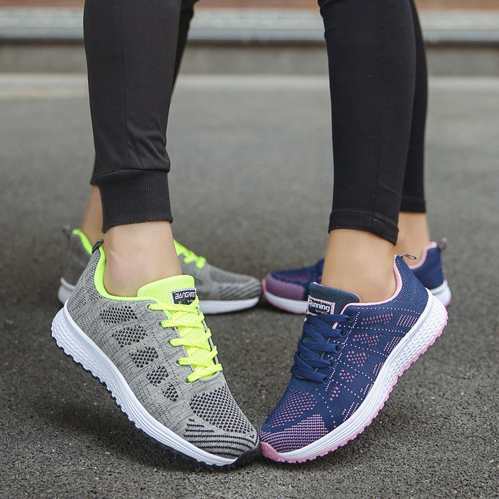 Unisex lightweight knitted casual and running sneakers with shock-absorbing comfort sole Mune Fashion