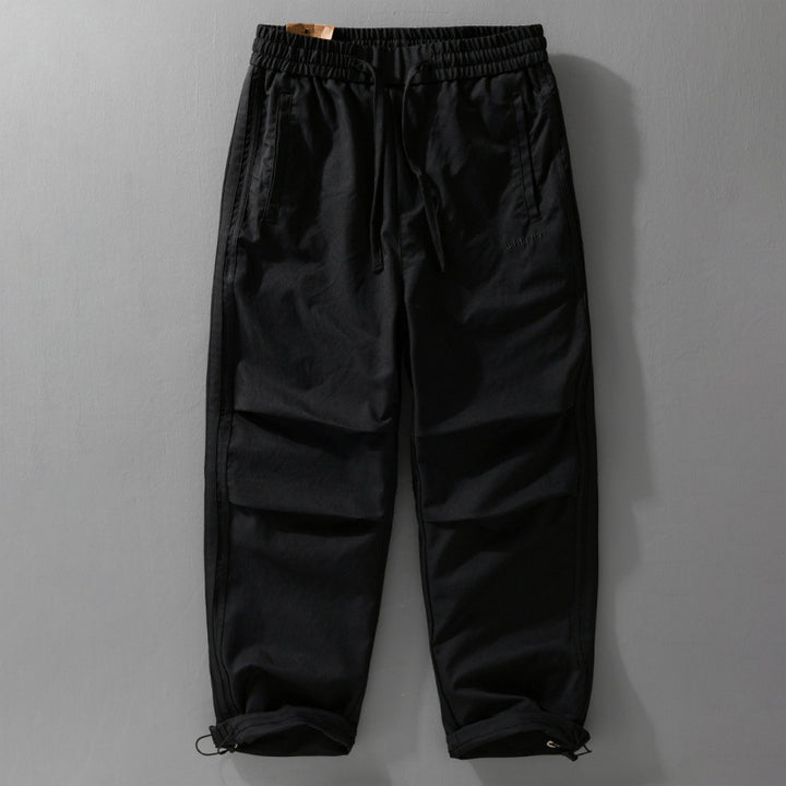 Men's Relaxed Jogger Chino with Drawstring Waist and Decorative Side Seams Mune Fashion