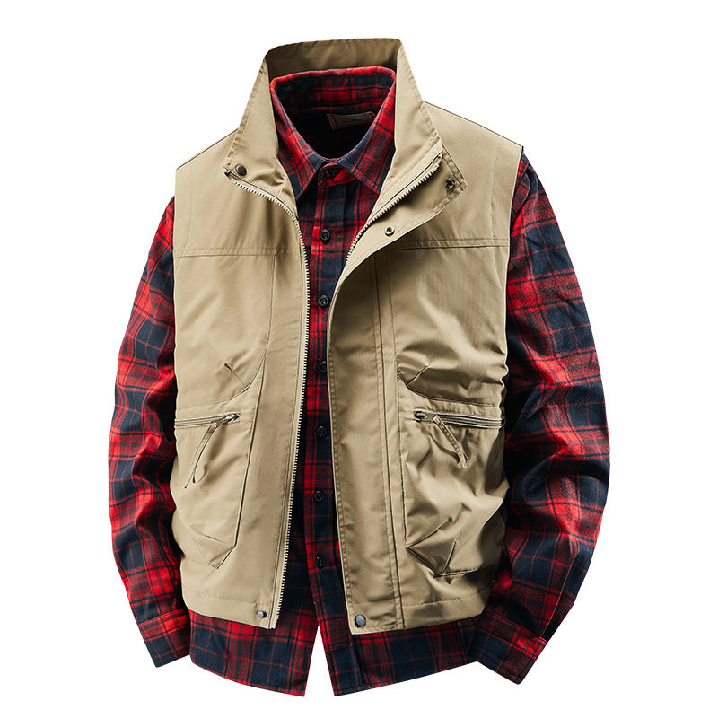 Men's multifunctional vest with many pockets Mune Fashion