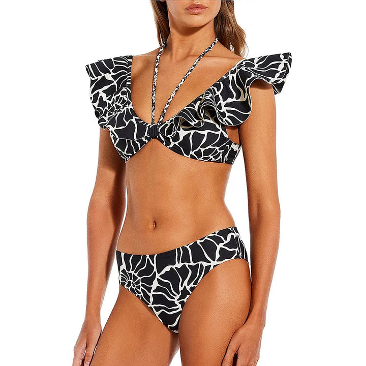 Women’s bikini set with voluminous ruffles and high waist Mune Fashion