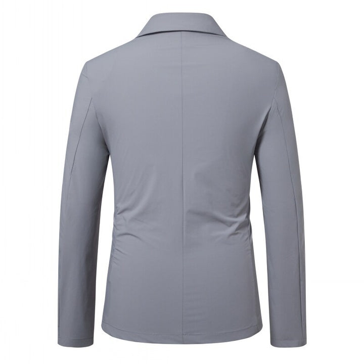 Men's tailored jersey blazer with stretch comfort and patch pockets Mune Fashion
