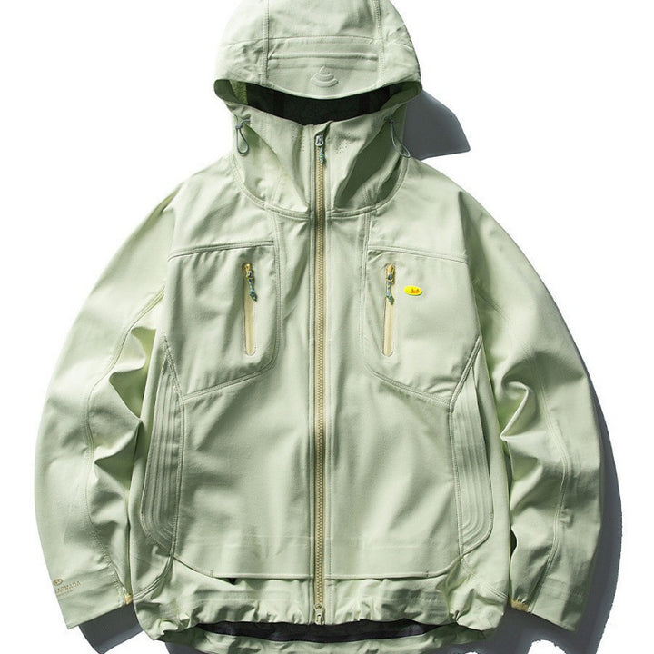 Unisex Technical Softshell Field Jacket with welded seams, four zippered pockets, and extended back part Mune Fashion