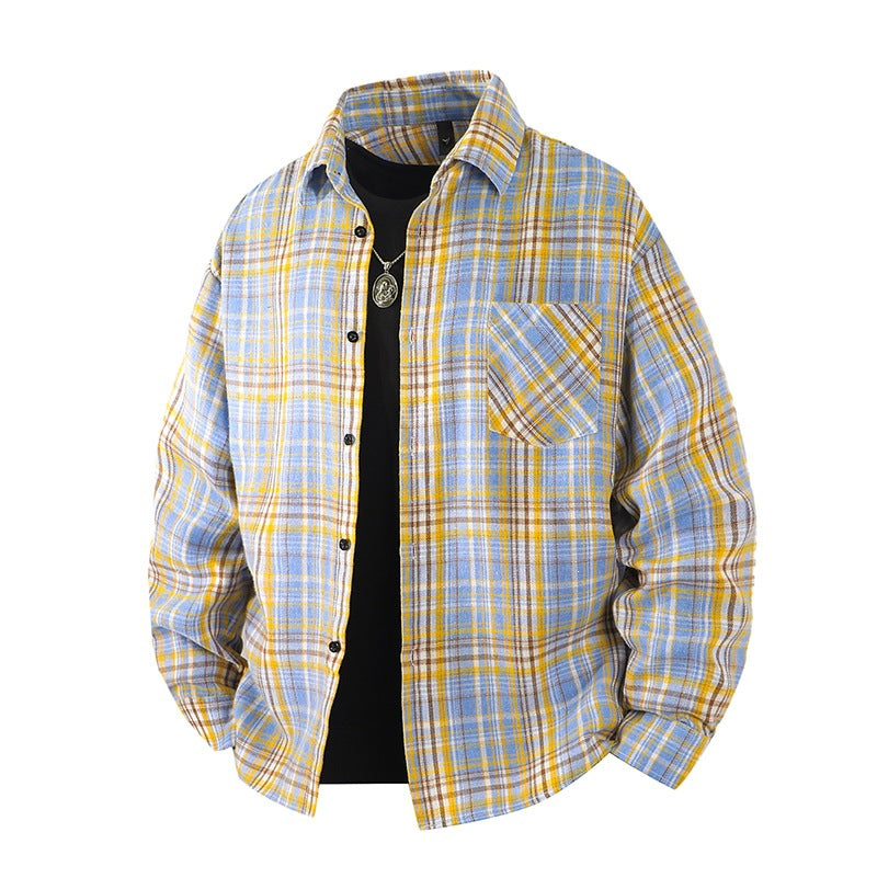 Men's Casual Checked Flannel Shirts Mune Fashion