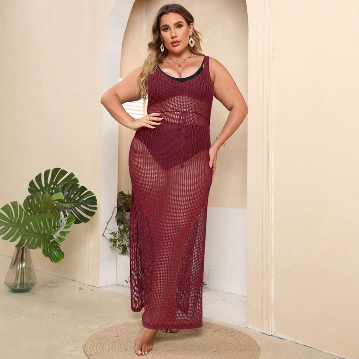 Women's transparent beach dress with side slits Mune Fashion