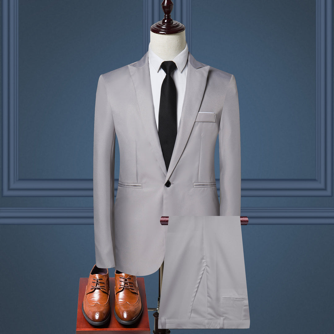 Men's slim business suit with tailored jacket and chinos Mune Fashion