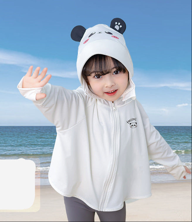 Girl multifunctional sun protection jacket with hood Mune Fashion