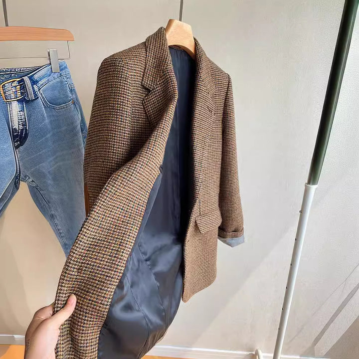 Women Classic Tweed Blazer Mune Fashion
