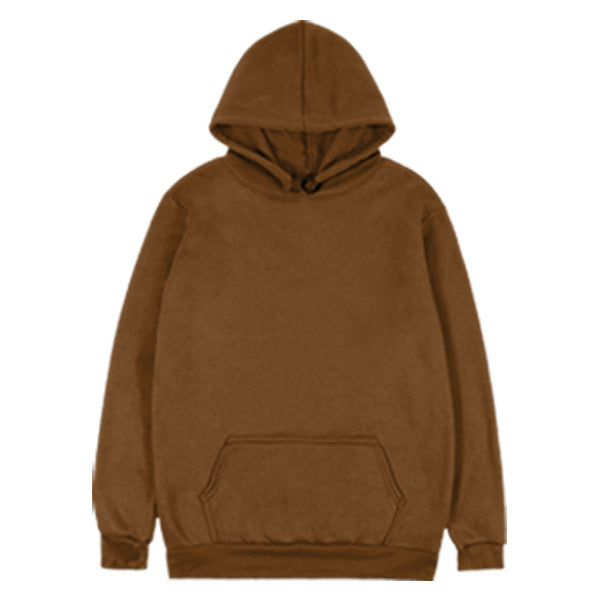 Unisex plain hoodie with kangaroo pocket, ribbed cuffs and relaxed fit Mune Fashion