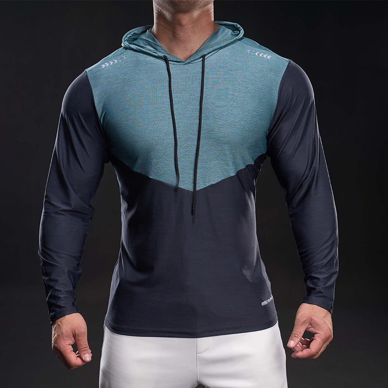 Men's Slim-Fit Training Hoodie with Breathable Stretch Material Mune Fashion