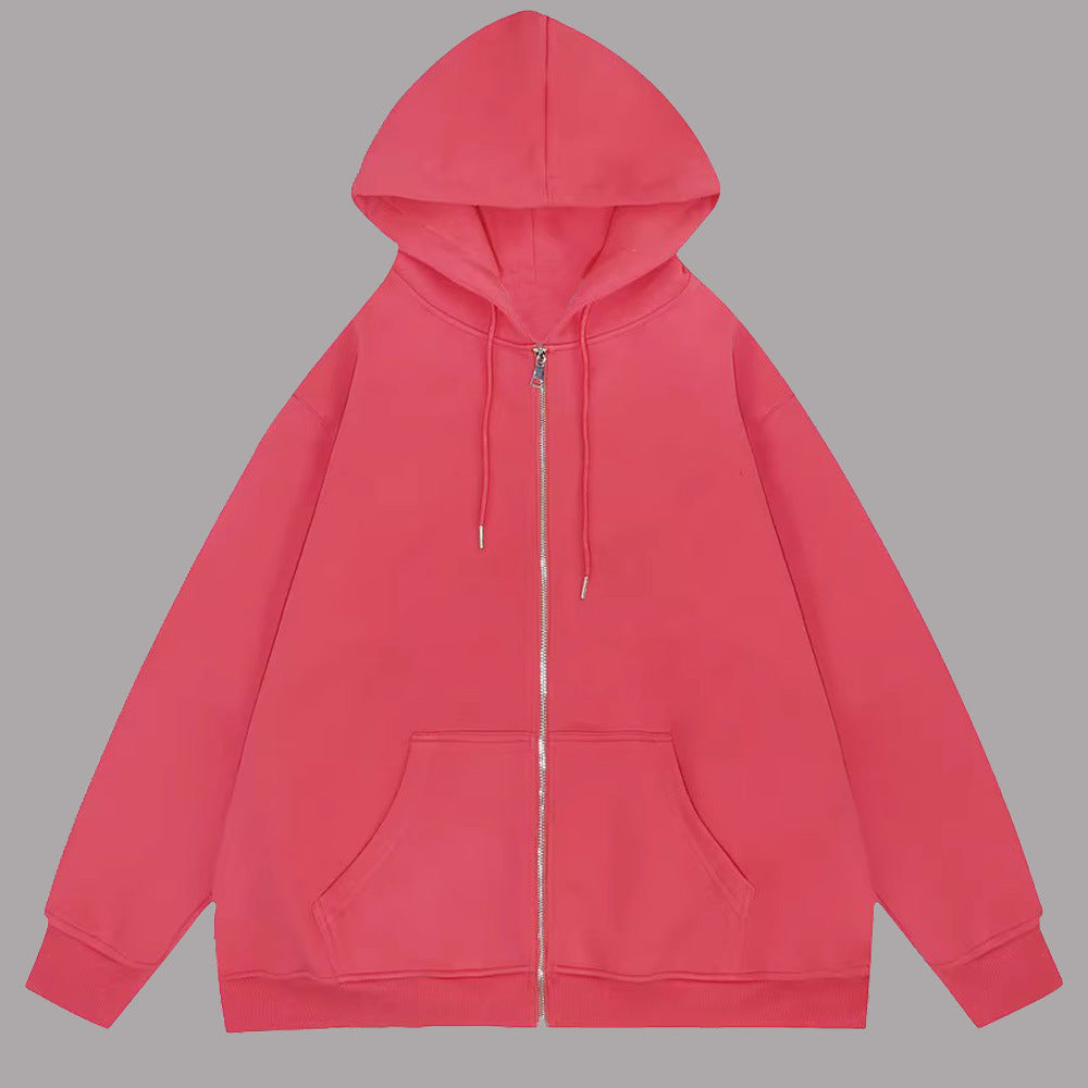 Unisex casual hoodie jacket with sturdy metal zipper double-layered hood and deep kangaroo pockets Mune Fashion