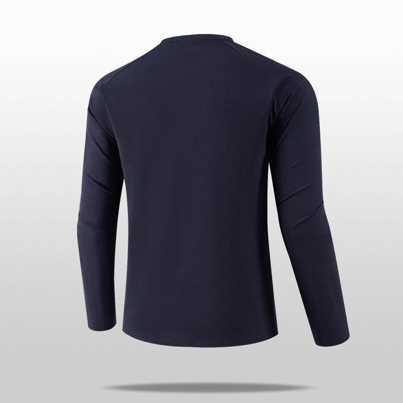 Men's Lightweight Long Sleeve T-Shirt with Practical Chest Pocket Mune Fashion