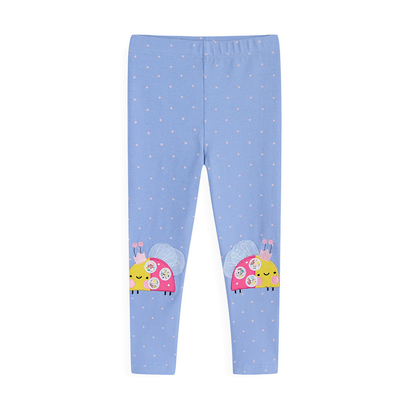 Girls leggings with cheerful snail motif Mune Fashion
