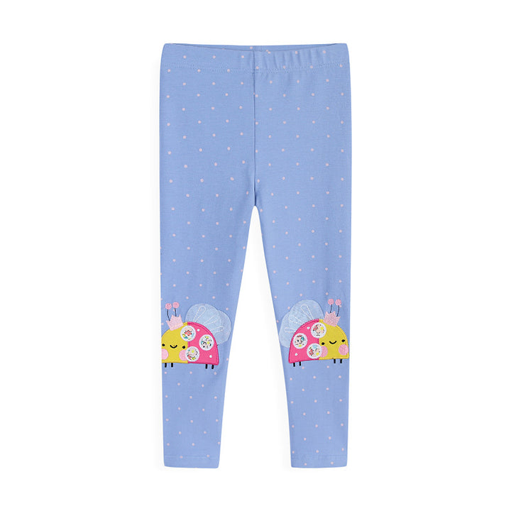 Girls leggings with cheerful snail motif Mune Fashion