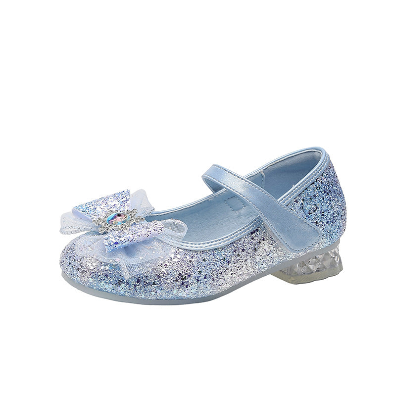 Ladies Glittering Ballet Flats with Bow Mune Fashion