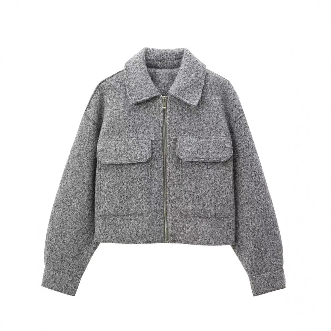 Women's Elegant Oversize Jacket with Detail Pockets Mune Fashion
