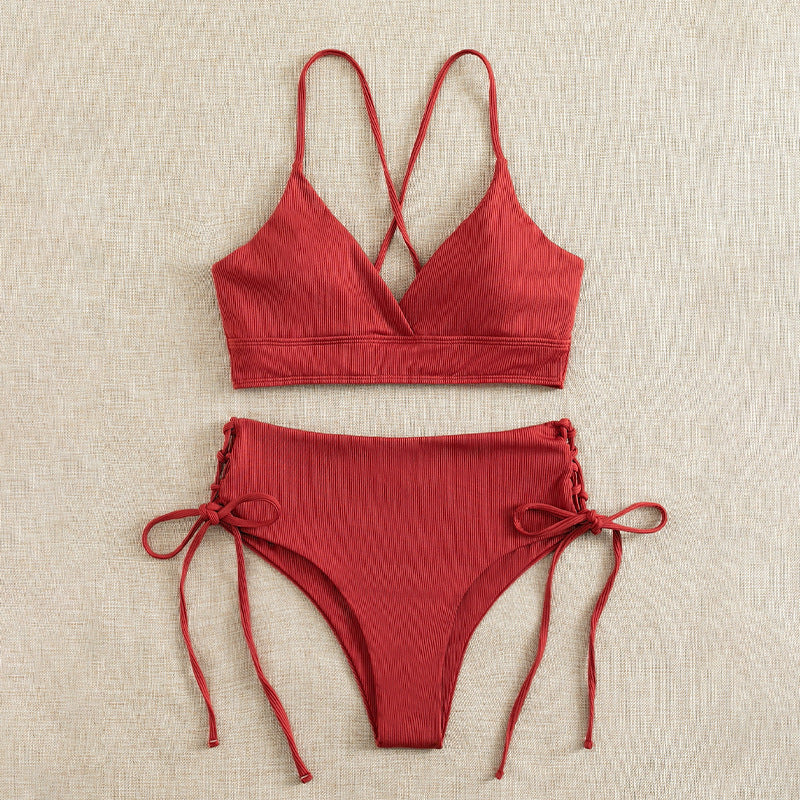 Women's bikini set with refined lacing detail Mune Fashion