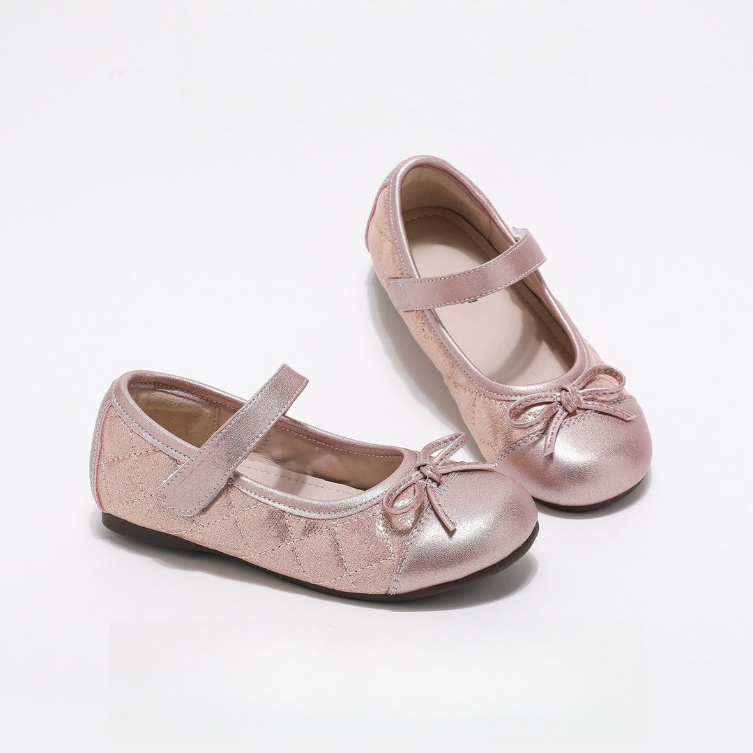 Girls Mary Jane Ballet Flats with shiny upper material Mune Fashion