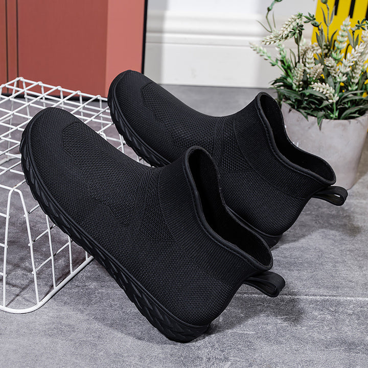 Women's Elastic Knit Slip-On Ankle Sneaker with Profilsole Mune Fashion