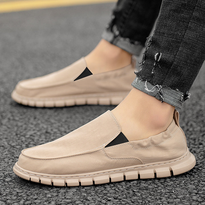 Men's loafer-style slip-on sneaker with elastic entry and segmented comfort sole Mune Fashion