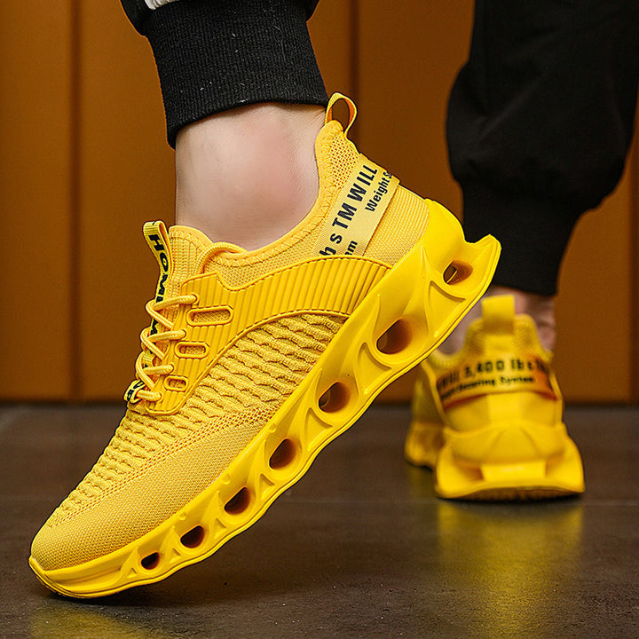 Unisex Performance Sneaker with innovative perforated air sole and knitted upper material Mune Fashion