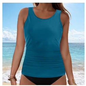Women's Tankini Top with Ruching Mune Fashion